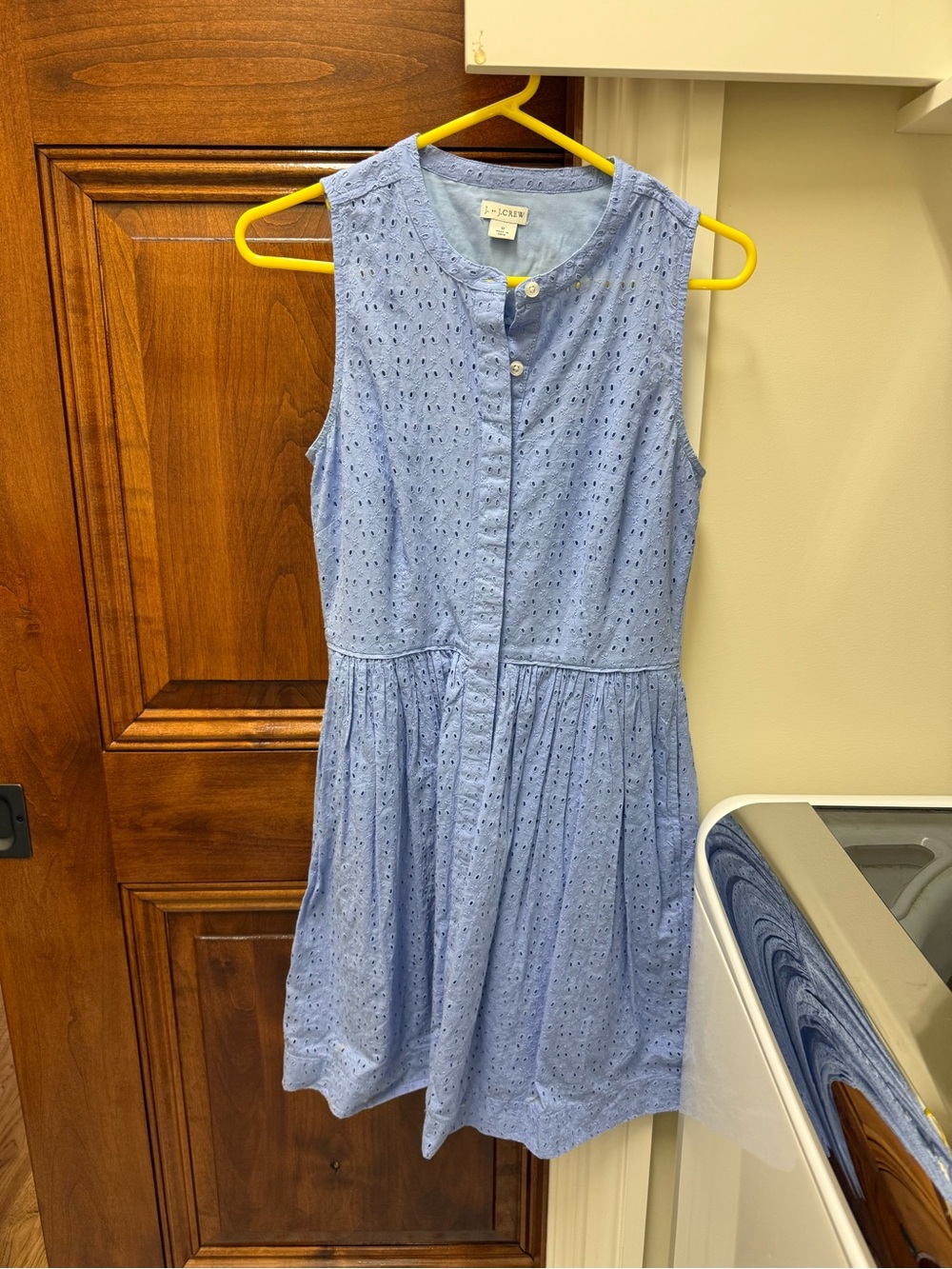 Jcrew Blue Eyelet Sundress Light Blue